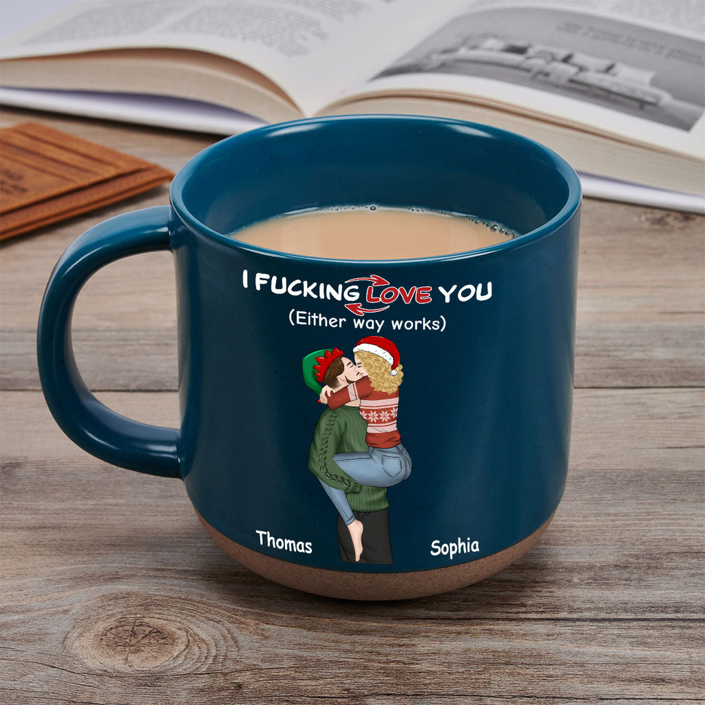 Custom Anniversary Keepsake Gifts For Couple • Really Love You - Personalized Pottery Mug