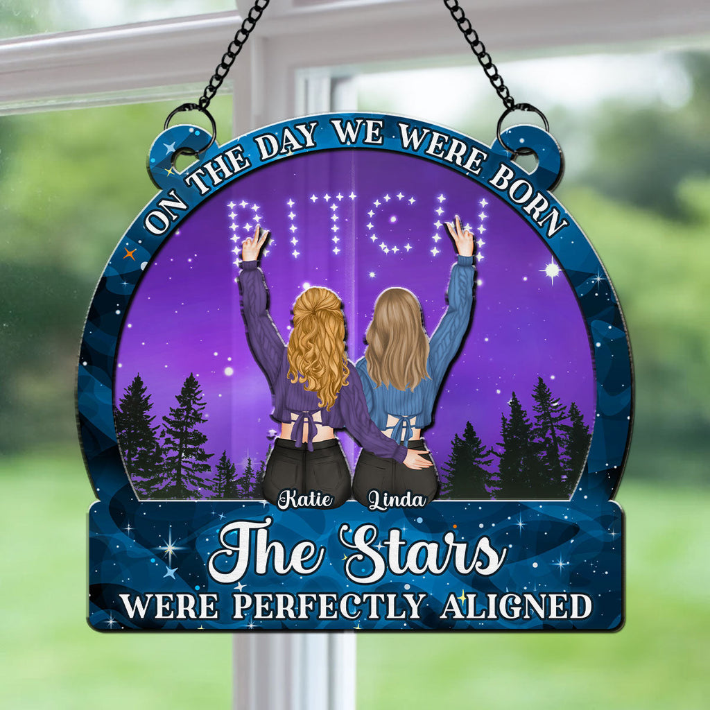 Custom Christmas Hanging Decor, for Best Friend, Friendship Gifts • The Day - Personalized Suncatcher