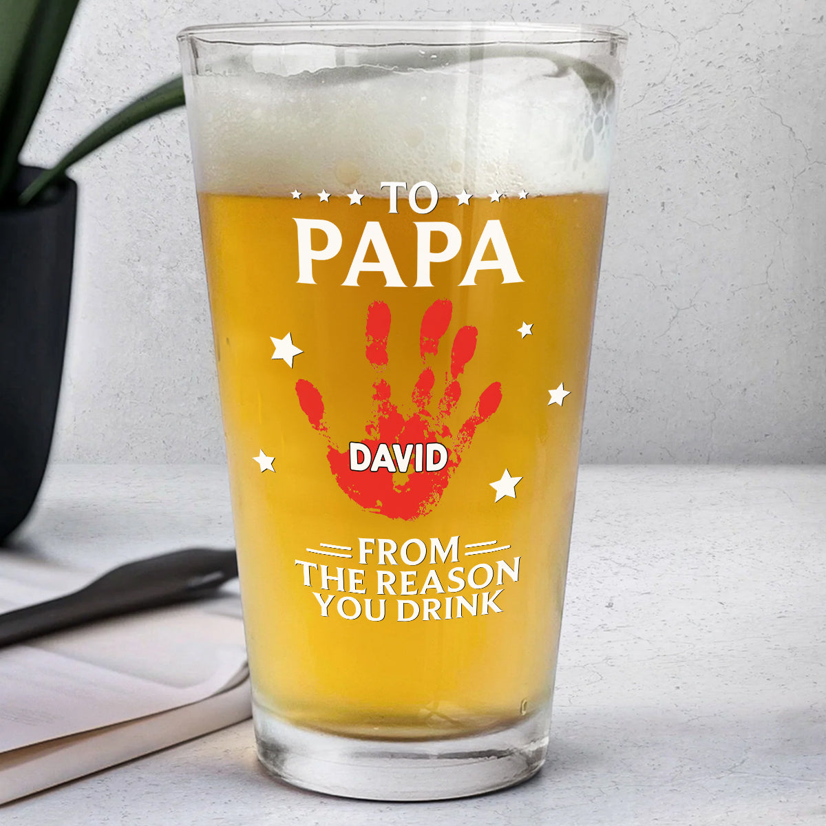 From The Reasons You Drink - Personalized Beer Glass