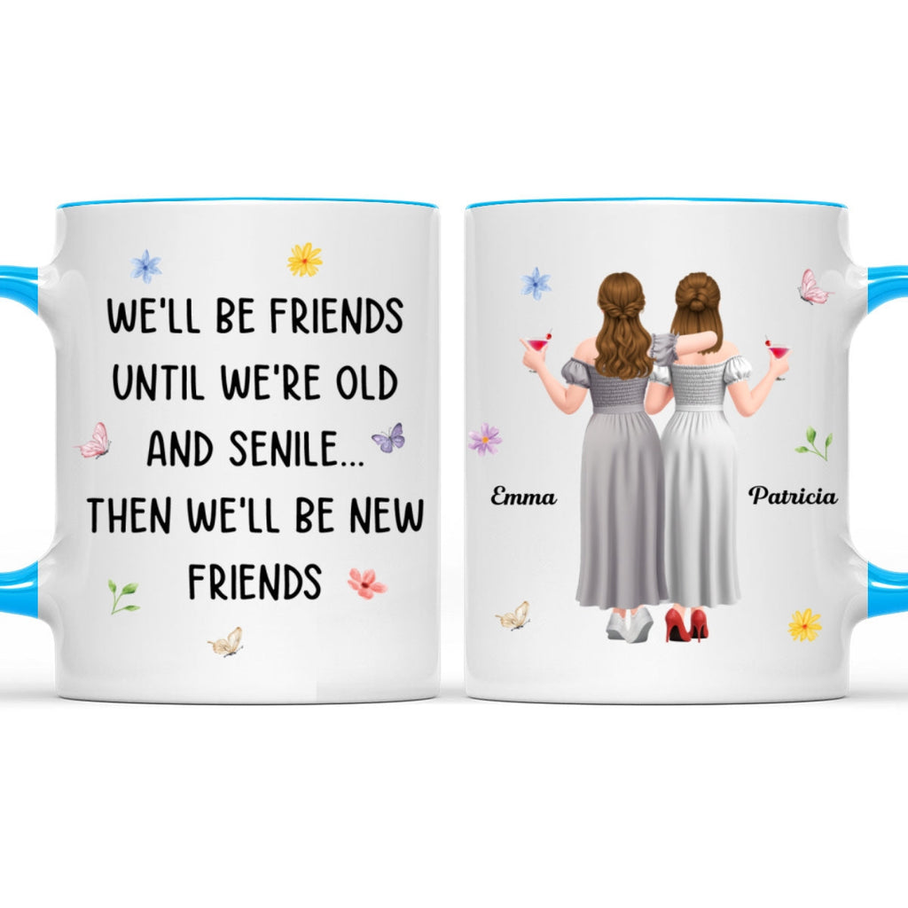 Custom Best Friend, Christmas & Birthday Friendship Keepsake Gift • Old And Senile - Personalized Accent Mug