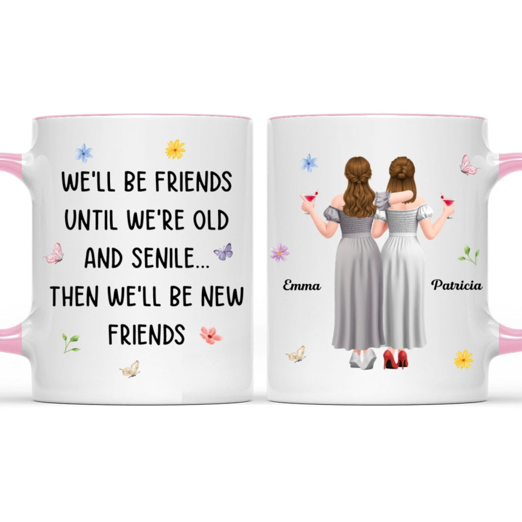Custom Best Friend, Christmas & Birthday Friendship Keepsake Gift • Old And Senile - Personalized Accent Mug