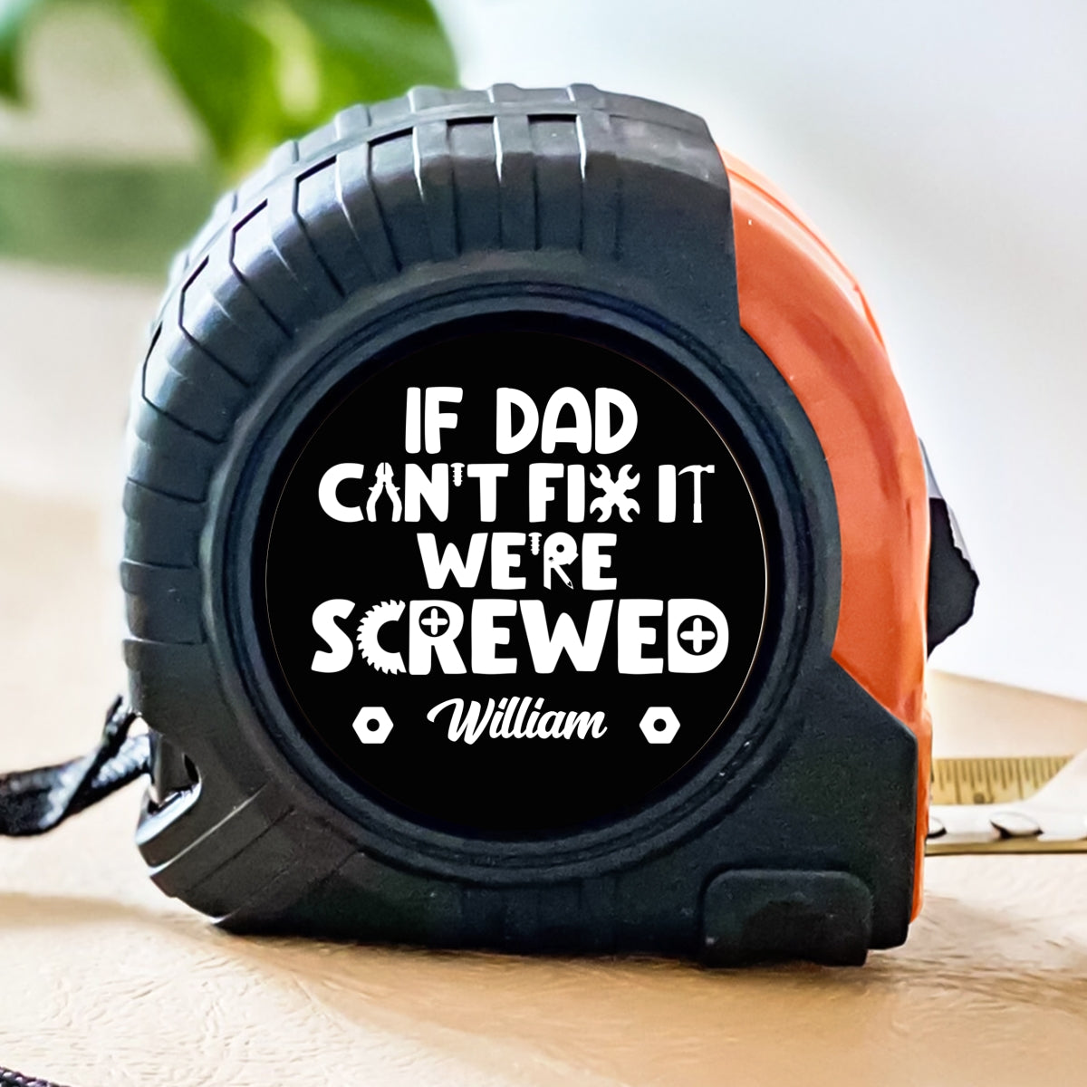 Dad Can Fix - Personalized Tape Measure