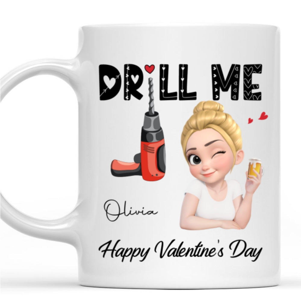 Custom Anniversary Keepsake Gifts For Couple • Drill Me - Personalized Coffee Mug