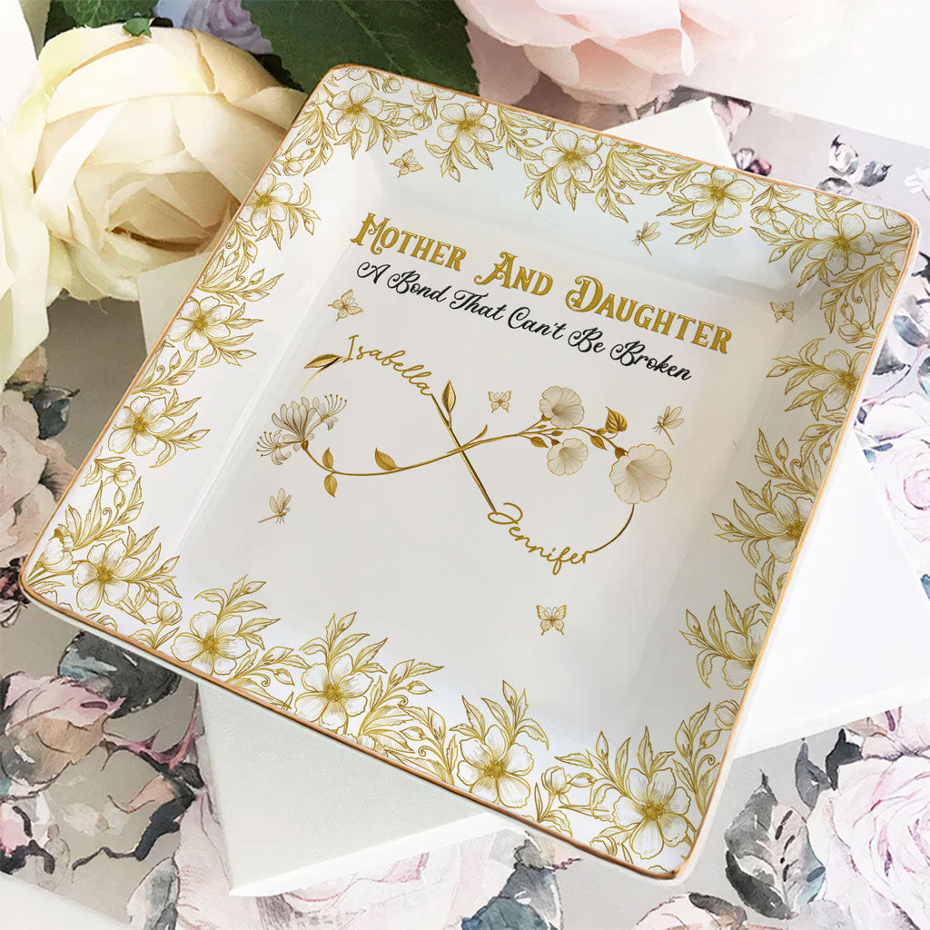 Custom Daughter Trinket Dish, Meaningful Birthday Gift For Her • Cannot Be Broken - Personalized Jewelry Dish