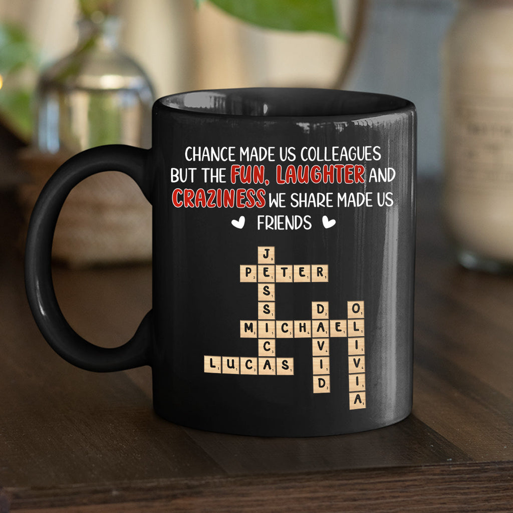 Custom Coworker, Christmas & Birthday Team Appreciation Gift • Colleagues By Chance - Personalized Coffee Mug