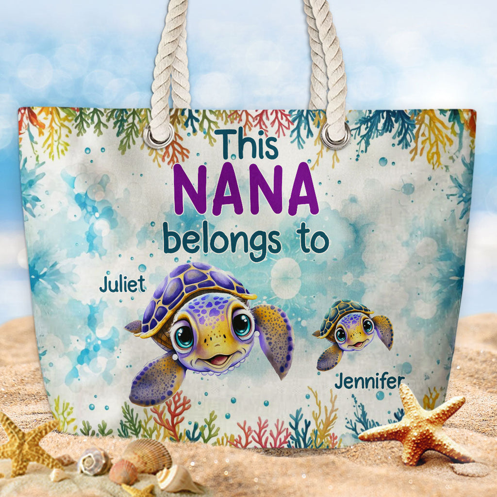 Grandma Belongs To - Personalized Beach Bag