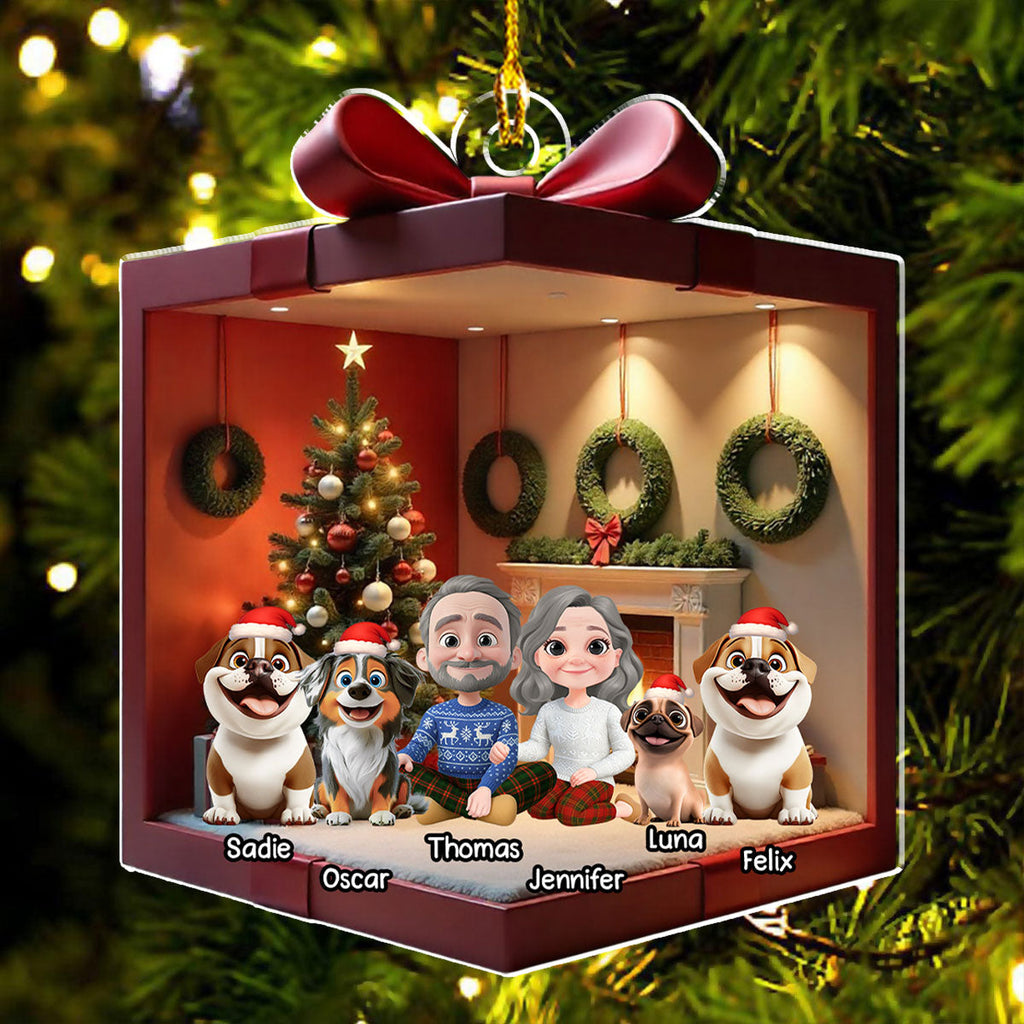 Custom Keepsake Christmas Ornament •  You Me Dog - Personalized Acrylic Ornament
