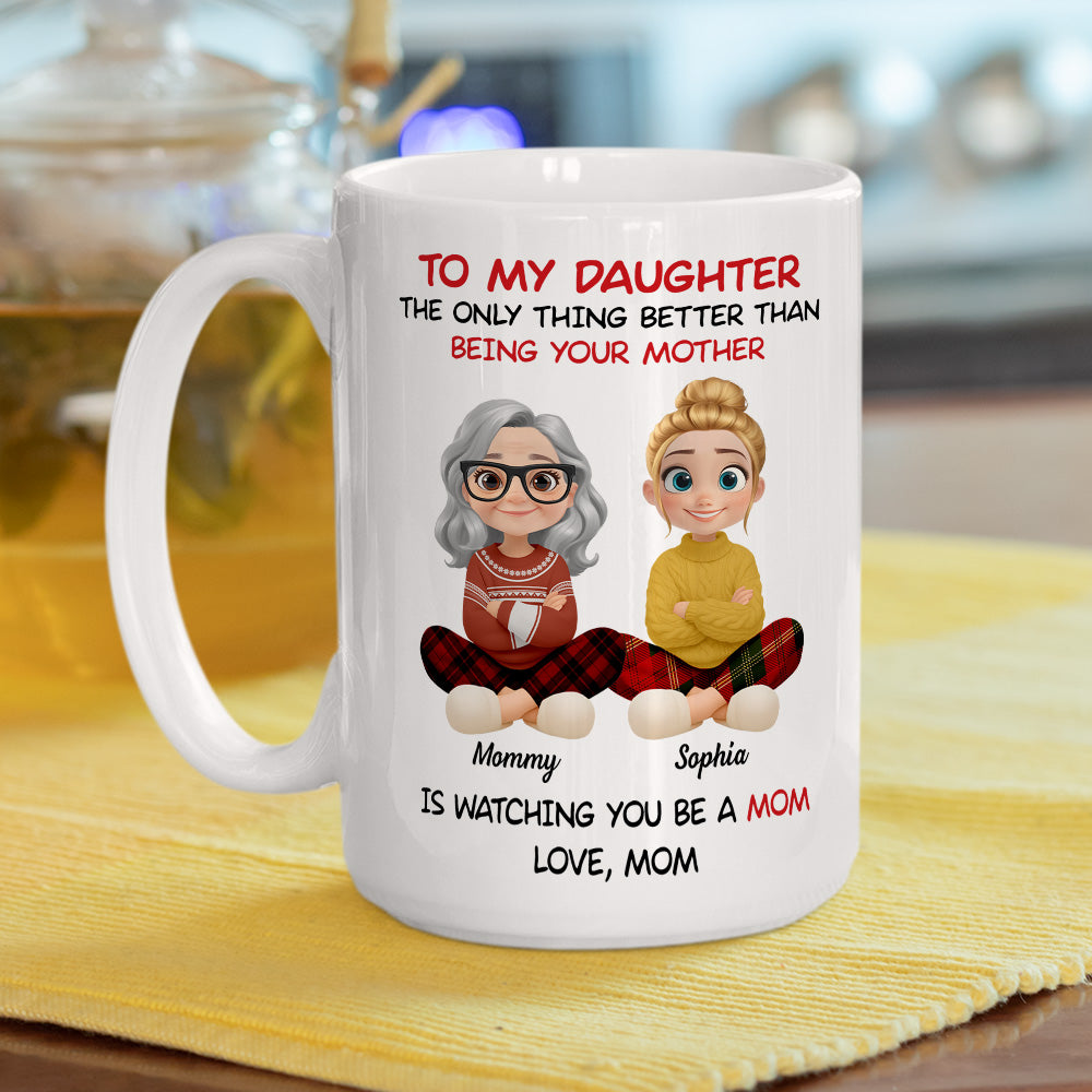 Custom Christmas & Birthday Keepsake Gift • Proud To Watch You Grow - Personalized Coffee Mug