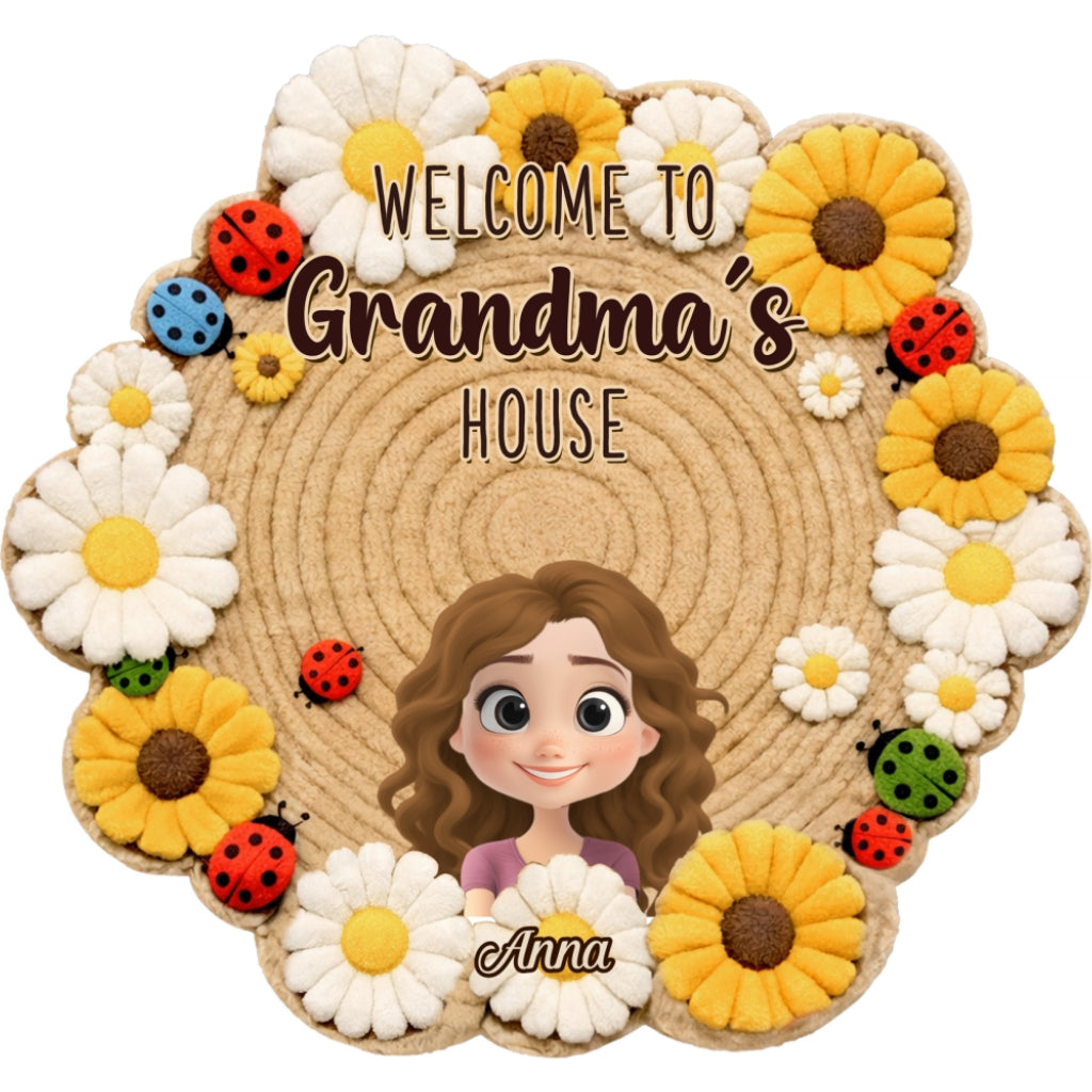 Welcome To Grandma Home - Personalized Doormat