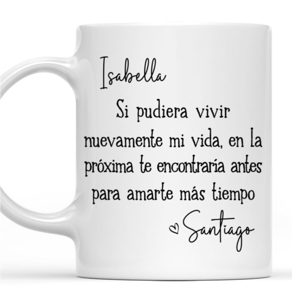 Custom Anniversary Keepsake Gifts For Couple • Te amaré siempre – Taza de café personalizada