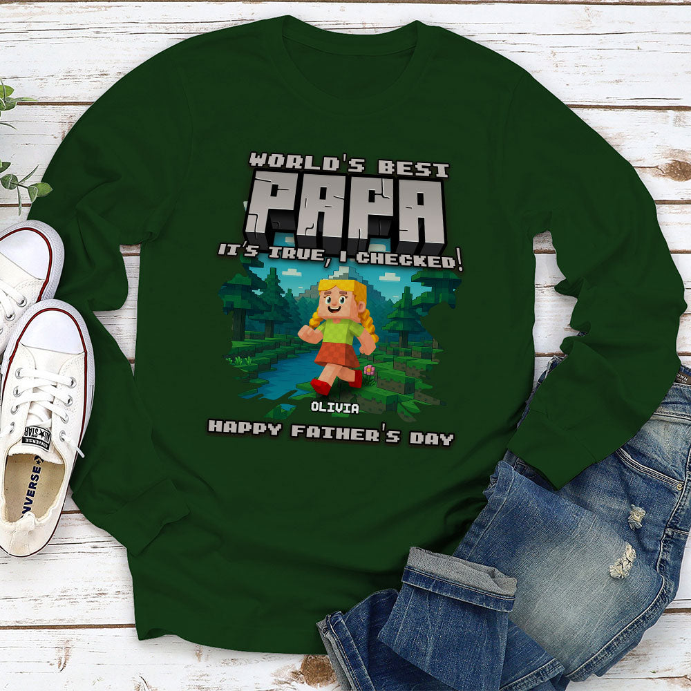 Custom Father's Day, Special Gift for Dad & Grandpa • World Best Grandpa - Personalized Shirt