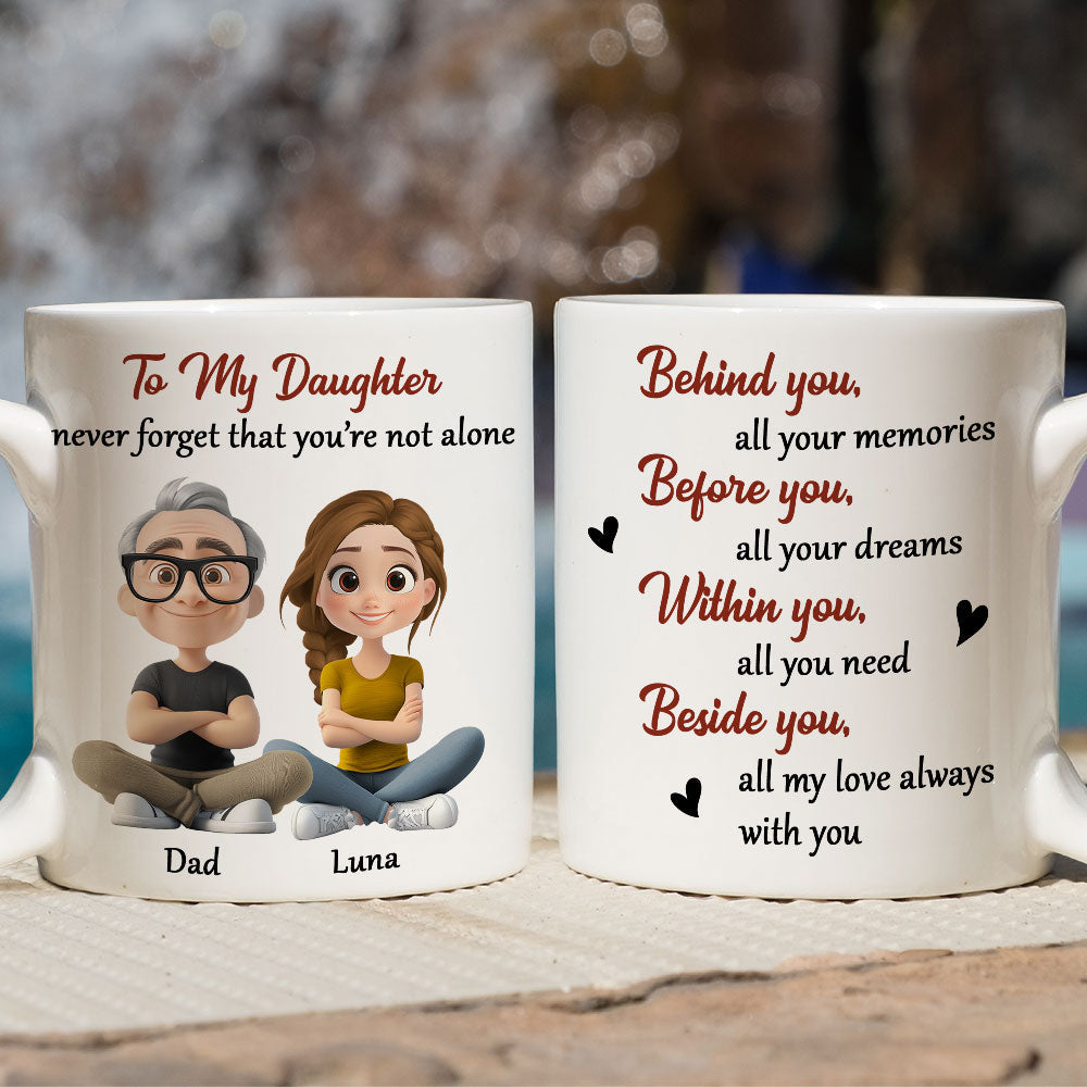 Custom Father's Day Gift For Son • Never Forget That I Am Here - Personalized Coffee Mug