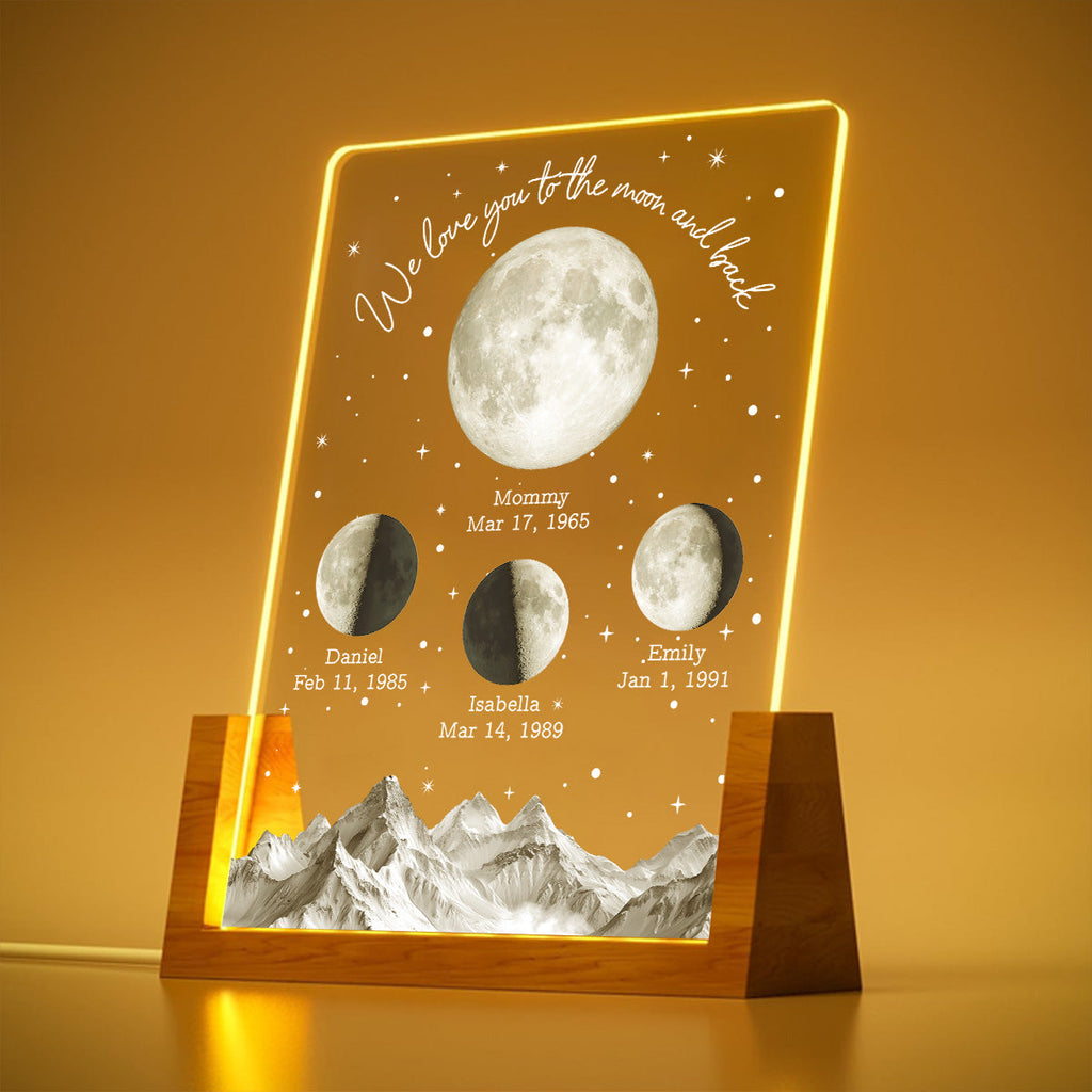Custom Mother's Day Gift for Mom Grandma • We Cherish You Beyond Stars - Personalized Night Light