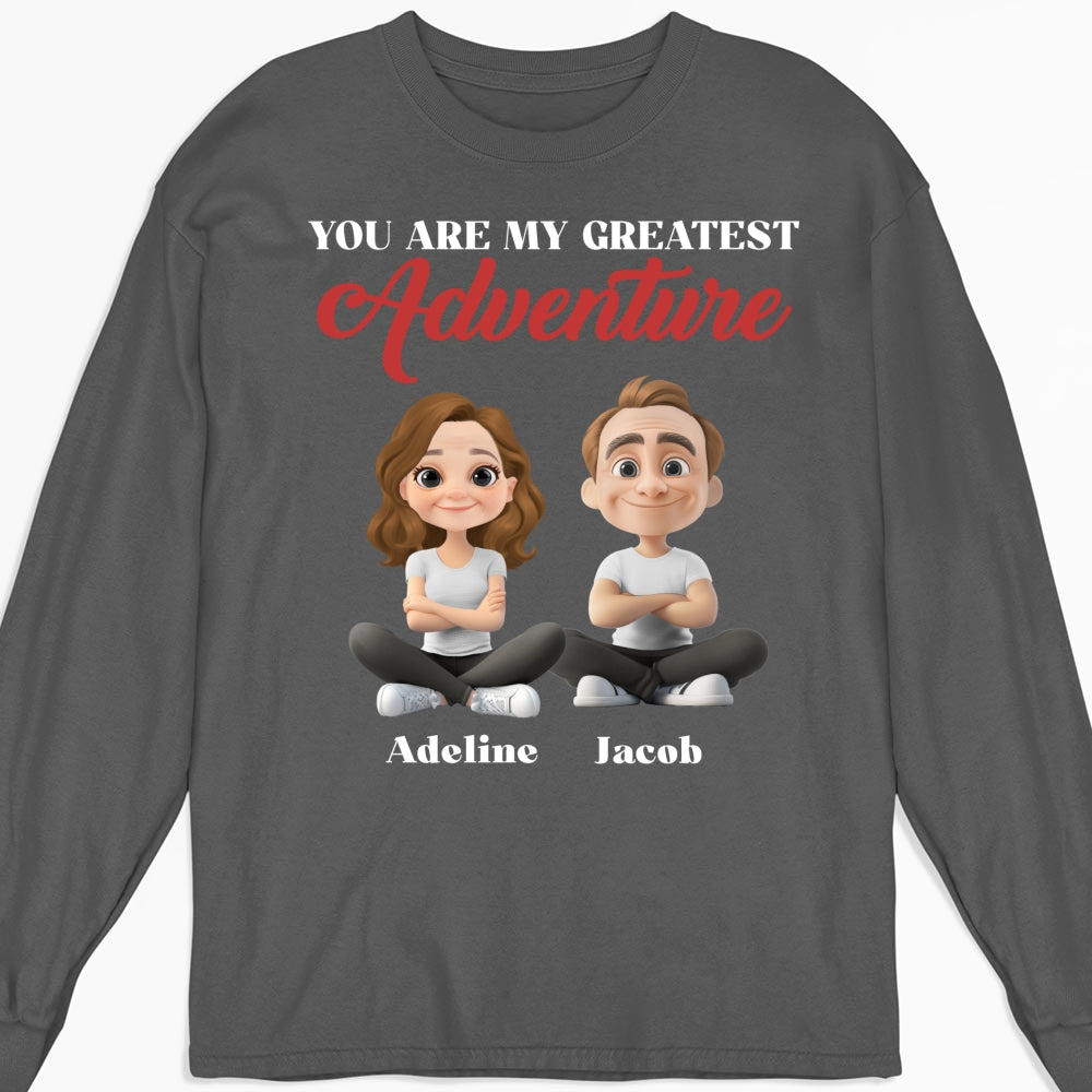 Custom Christmas Anniversary Keepsake Gifts For Husband • My Greatest Adventure - Personalized Shirt