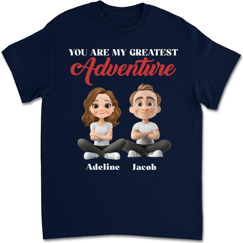 Custom Christmas Anniversary Keepsake Gifts For Husband • My Greatest Adventure - Personalized Shirt