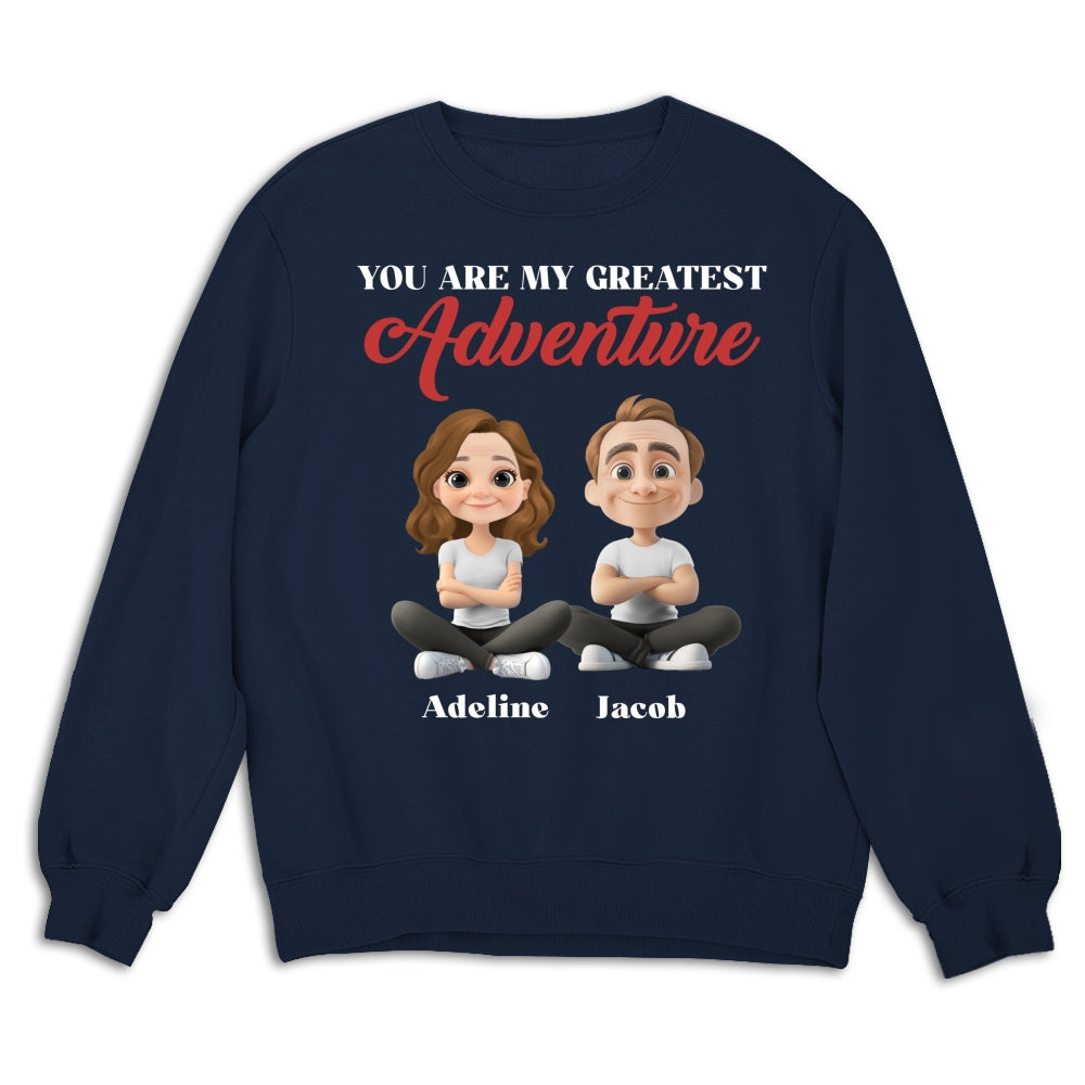 Custom Christmas Anniversary Keepsake Gifts For Husband • My Greatest Adventure - Personalized Shirt