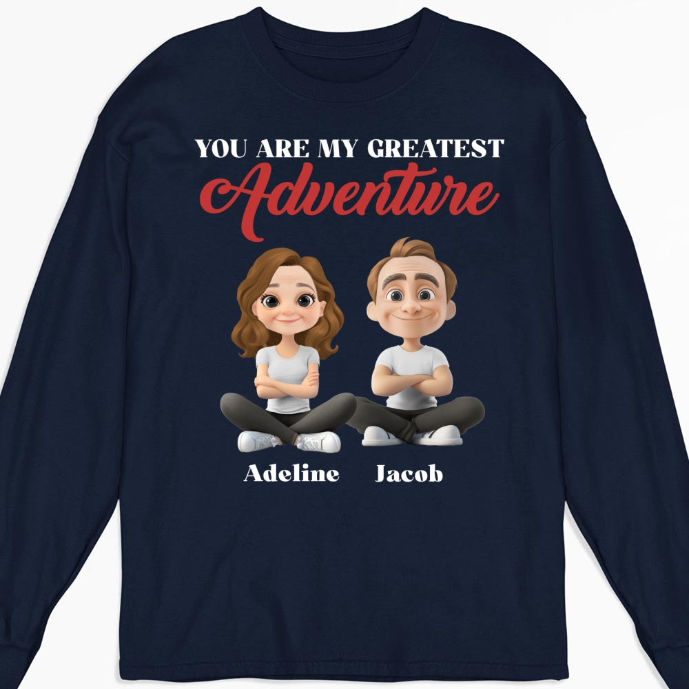 Custom Christmas Anniversary Keepsake Gifts For Husband • My Greatest Adventure - Personalized Shirt