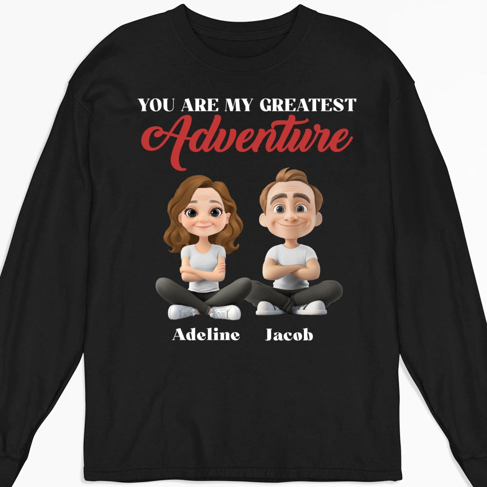 Custom Christmas Anniversary Keepsake Gifts For Husband • My Greatest Adventure - Personalized Shirt