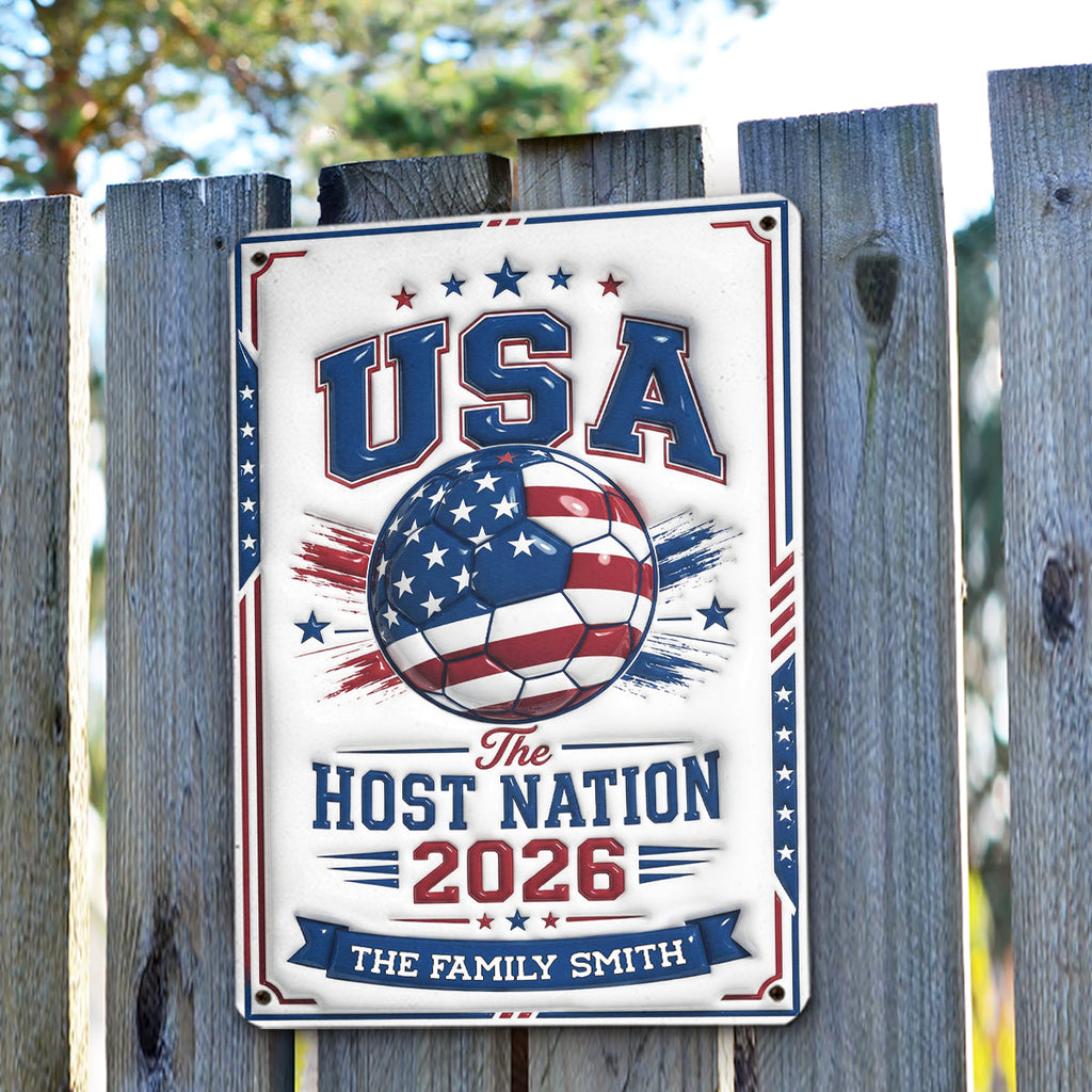 Custom 3D Home & Wall Decor, Birthday & Christmas Gift • For The World - Personalized 3D Inflated Effect Metal Sign