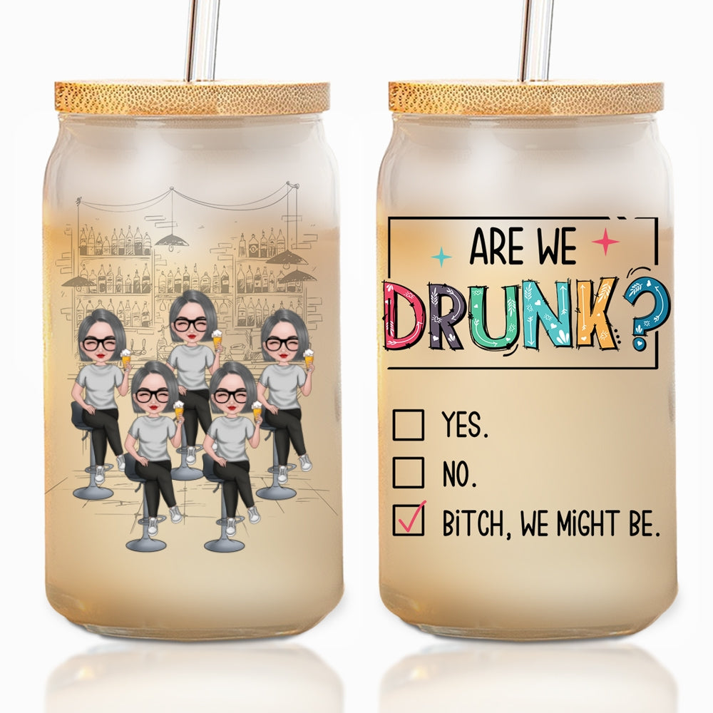 Bestie Check - Personalized Glass Can