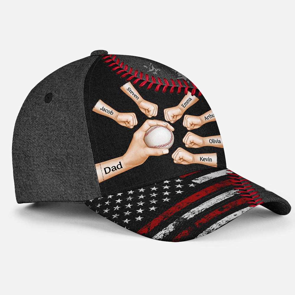 A Baseball Dad Power Is Fueled by Love - Personalized Classic Cap