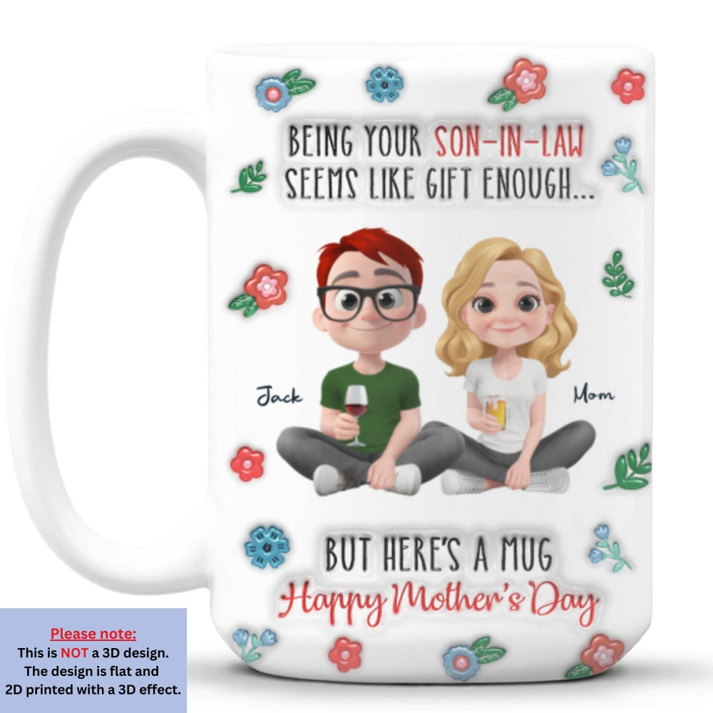 Custom Mother's Day Gift for Mom & Grandma • Officially Your Favorite Now - Personalized 3D Inflated Effect Mug