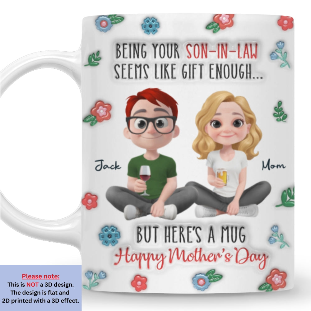 Custom Mother's Day Gift for Mom & Grandma • Officially Your Favorite Now - Personalized 3D Inflated Effect Mug
