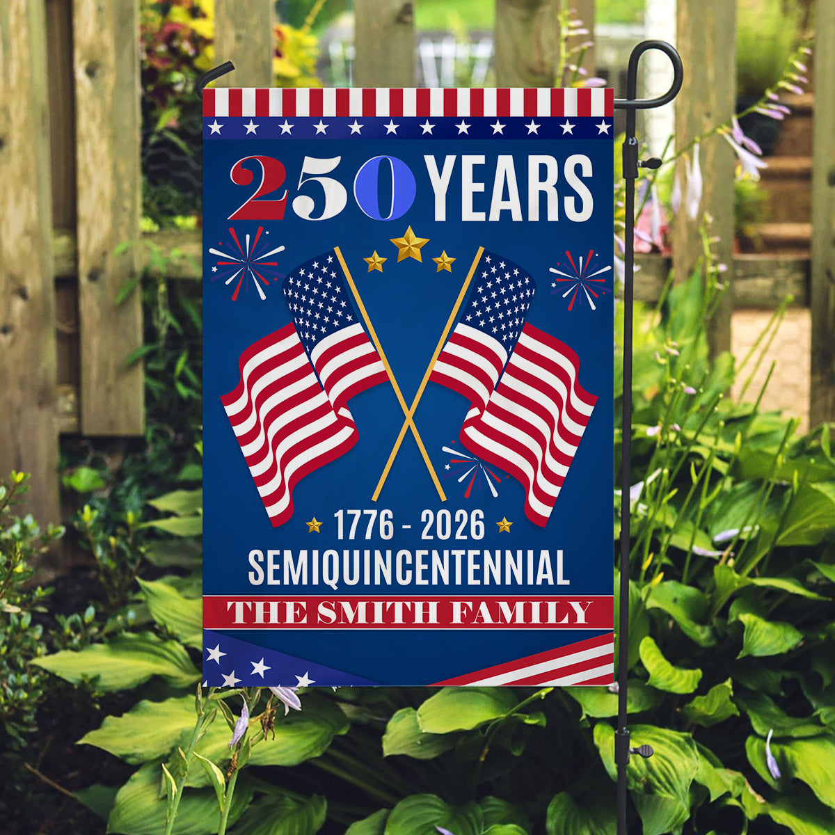 The Family Through All - Personalized Flag