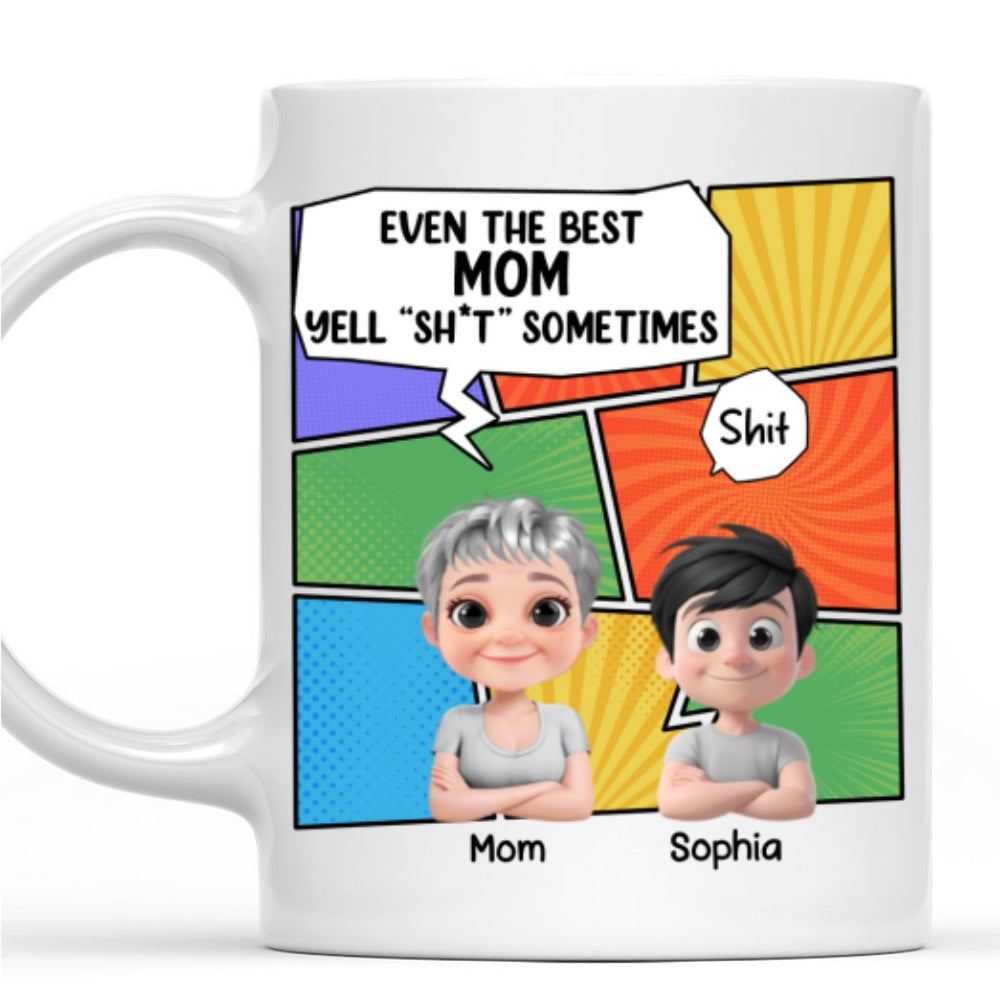 Custom Mother's Day Gift for Mom & Grandma • Good Mom - Personalized Coffee Mug