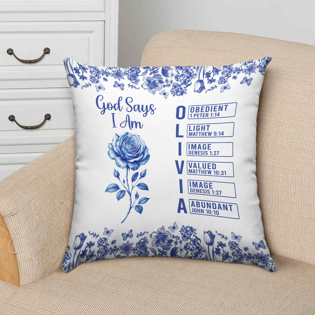 God Says You Are - Personalized Pillow