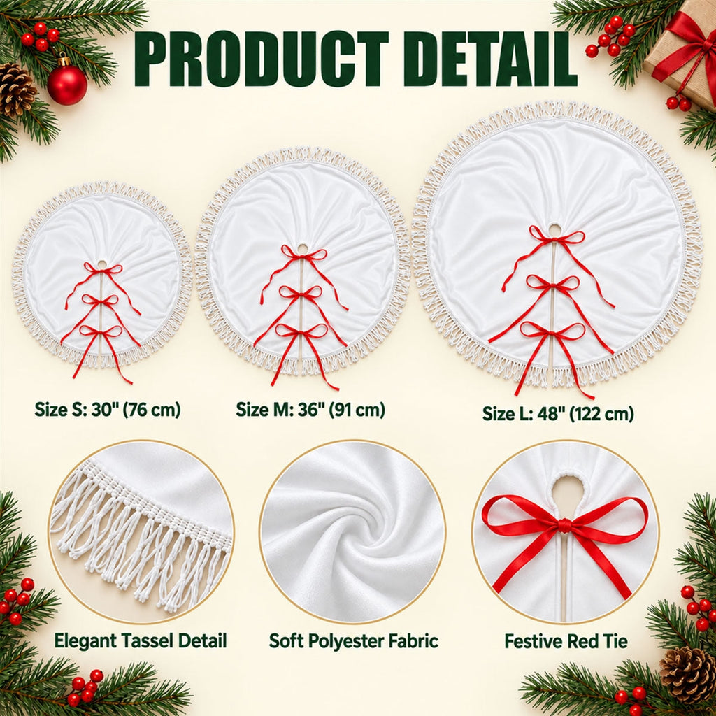 Hearts Come Home For Christmas - Personalized Tree Skirt