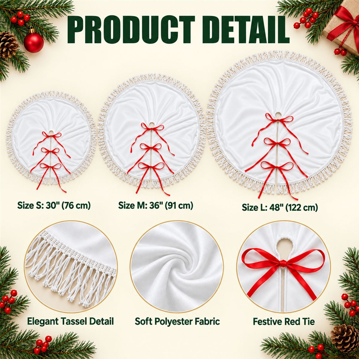 Hearts Come Home For Christmas - Personalized Tree Skirt