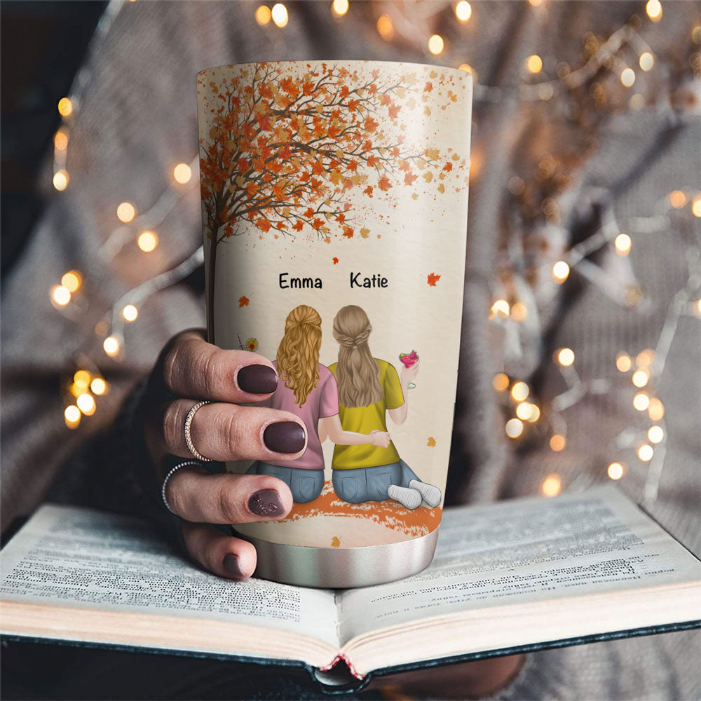 Custom Christmas Birthday Gifts For Best Friend • Besties Since Day One - Personalized Tumbler