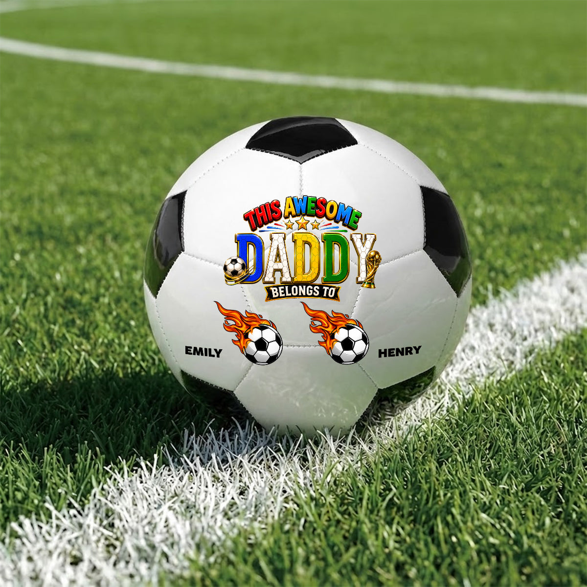 This Awesome Dad - Personalized Soccer Ball