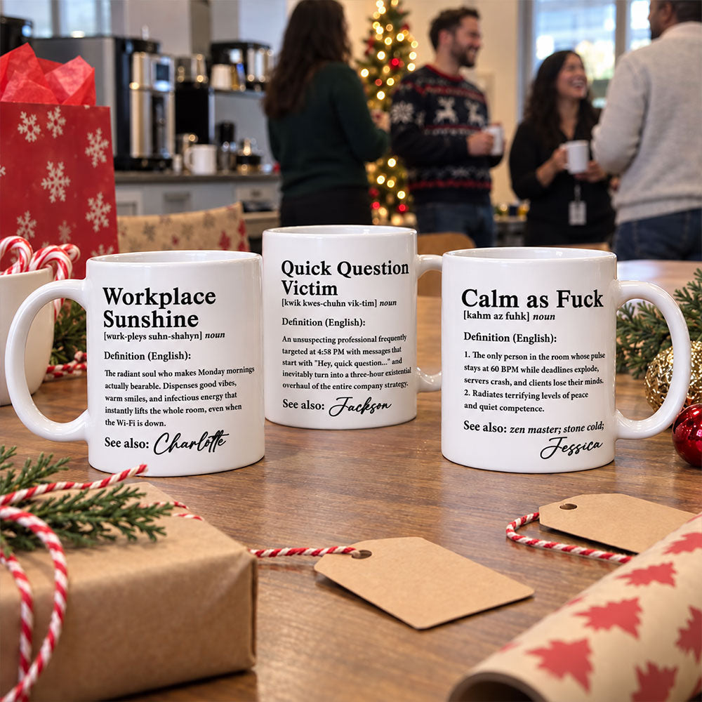 Custom Coworker, Christmas & Birthday Team Appreciation Gift • Funny Title - Personalized Coffee Mug
