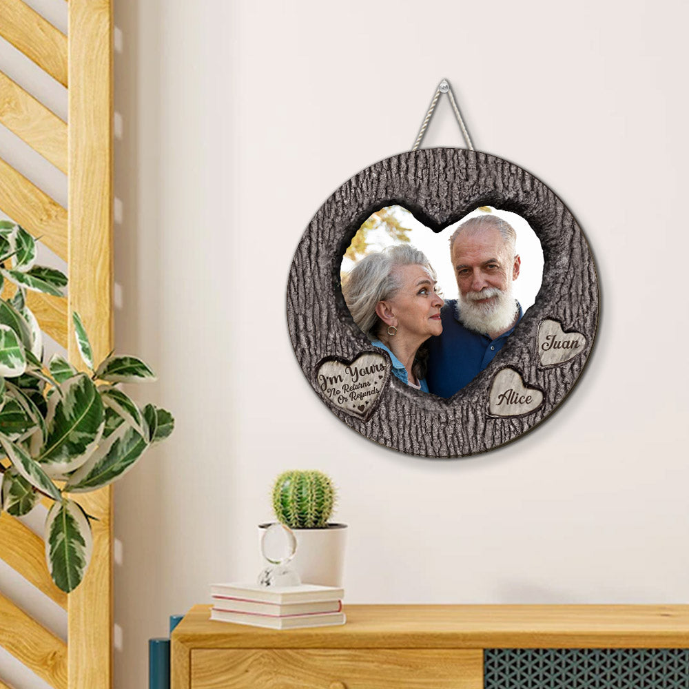 Custom Photo Couple Anniversary Wall Decor Keepsake Gift • You And Me - Personalized Wood Sign
