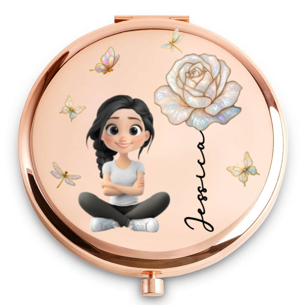 Blooming Soul - Personalized Compact Mirror