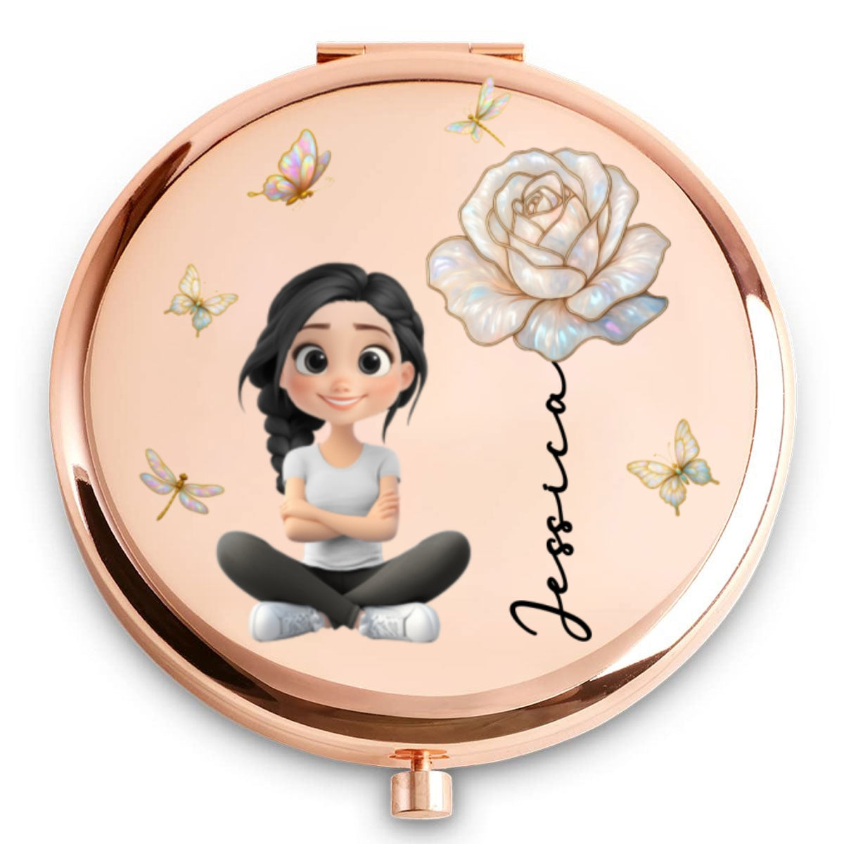 Blooming Soul - Personalized Compact Mirror