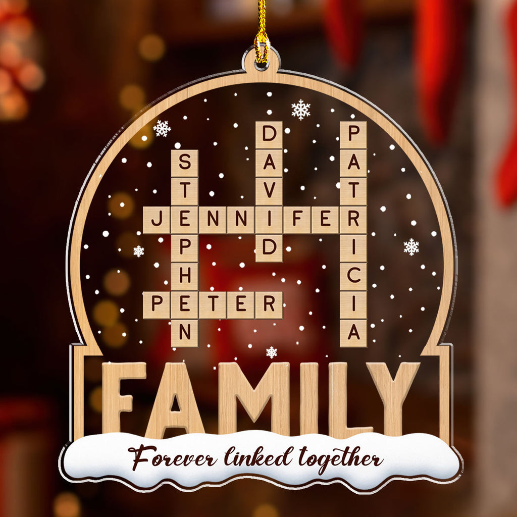 Custom Family Ornament, Christmas Gift for Family Members •  Together We Are Home - Personalized Acrylic Ornament