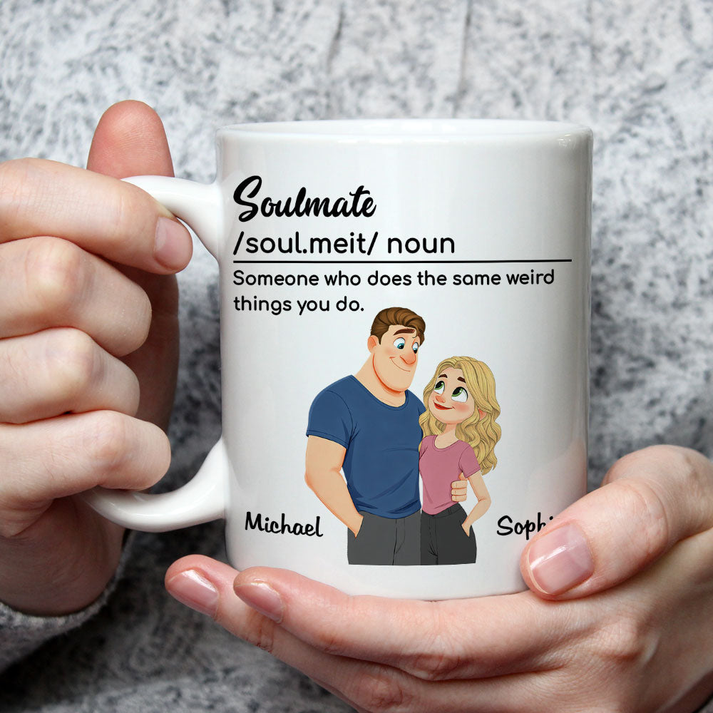 Custom Anniversary Keepsake Gifts For Couple • What Soulmates Do - Personalized Coffee Mug