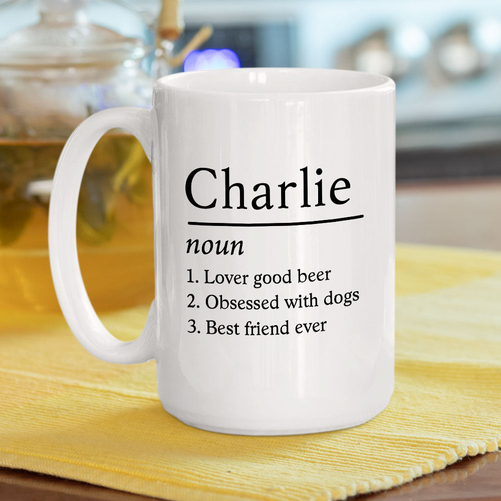 Custom Coworker, Christmas & Birthday Team Appreciation Gift • Definition Mug - Personalized Coffee Mug