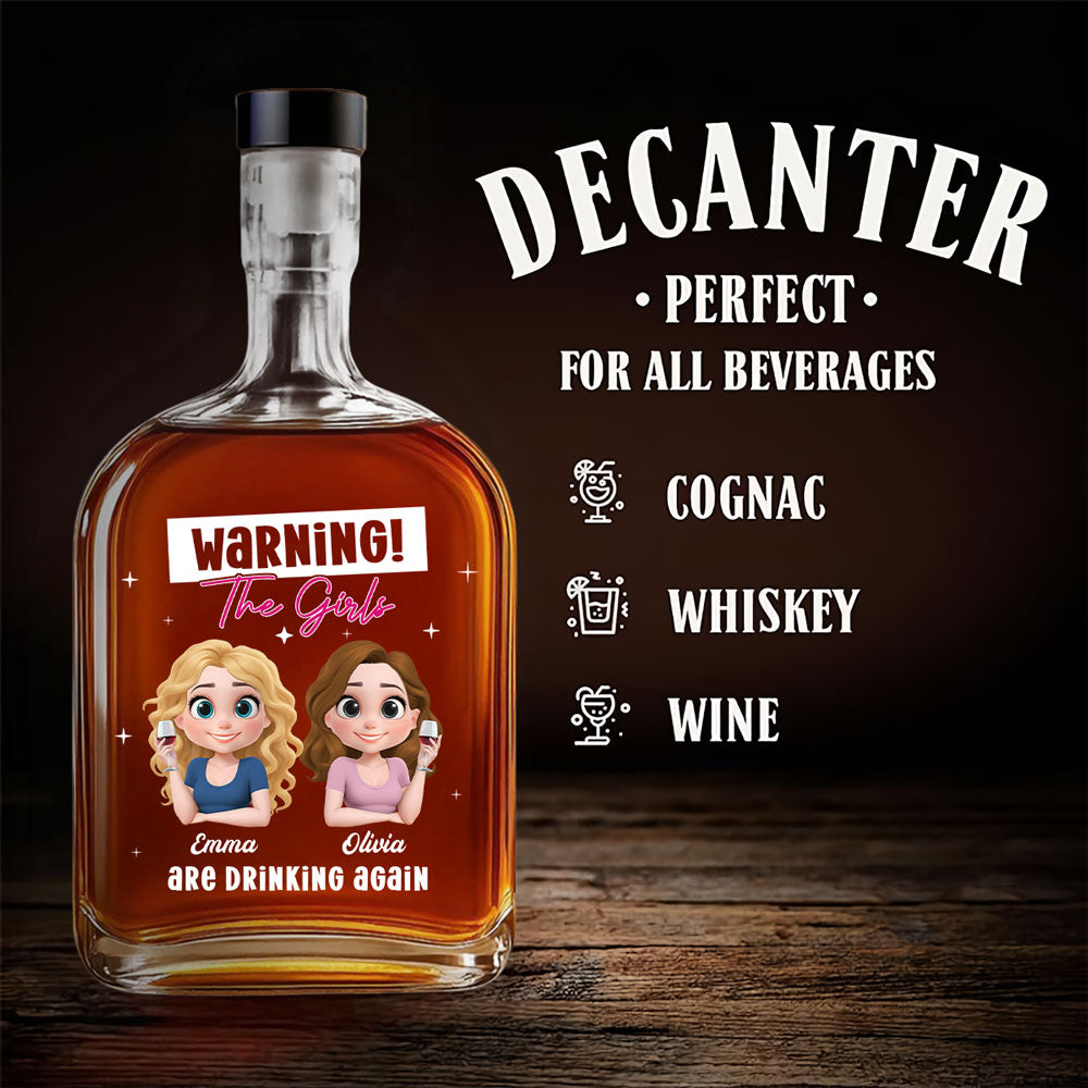 Drinking Alert - Personalized Spirits Decanter