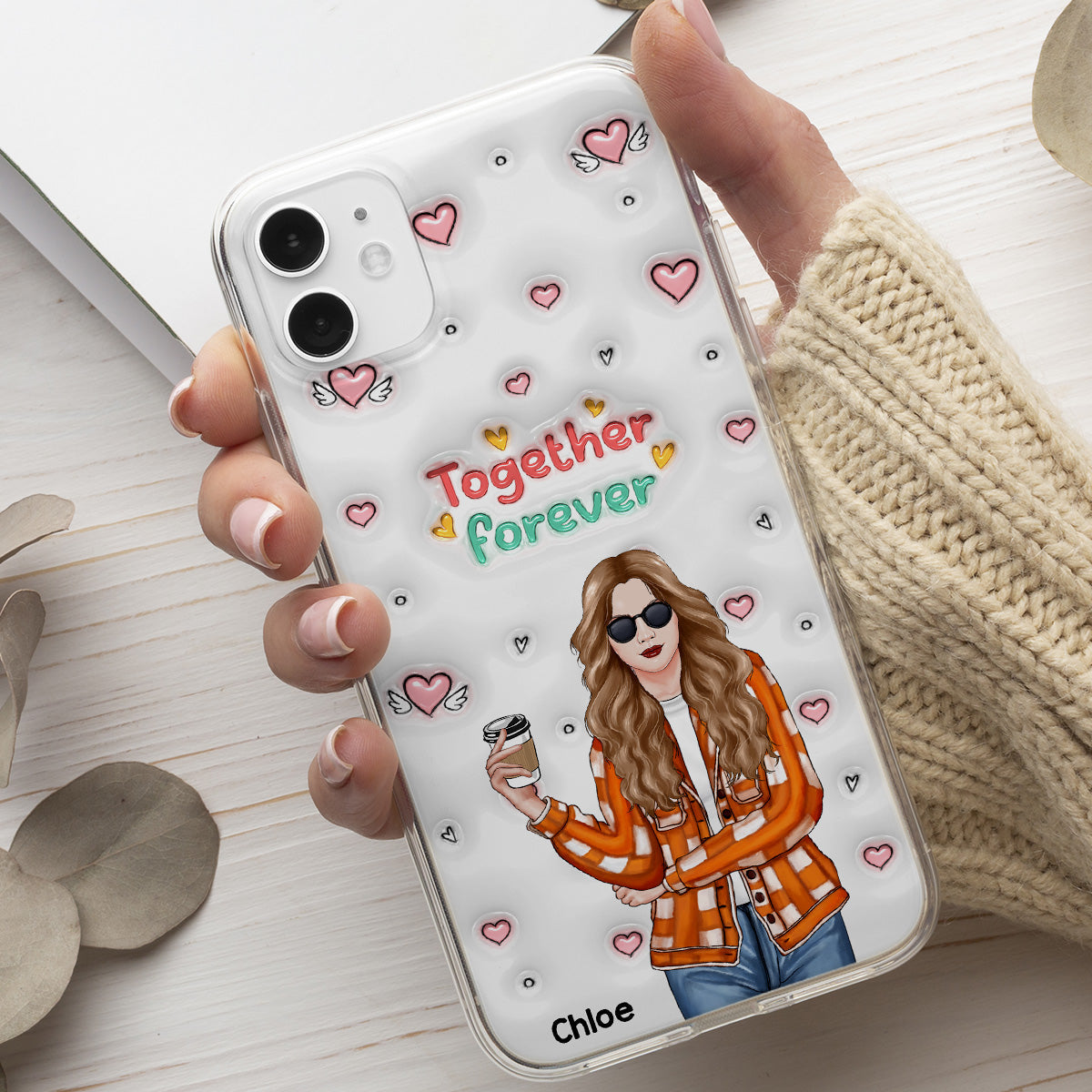 Together Forever - Personalized 3D Inflated Effect Phone Case