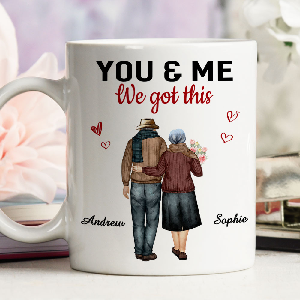 Custom Anniversary Keepsake Gifts For Couple • You Got Me - Personalized Coffee Mug