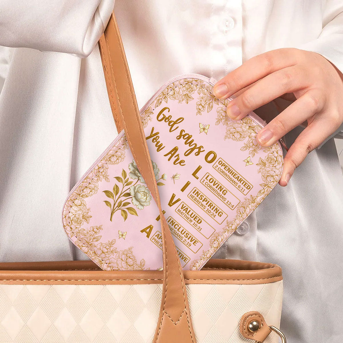 God Says You Are Bible - Personalized Jewelry Box With LED Mirror