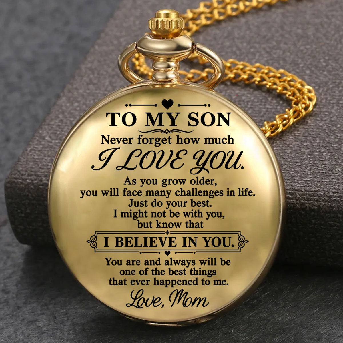Do Your Best - Personalized Print Pocket Watch