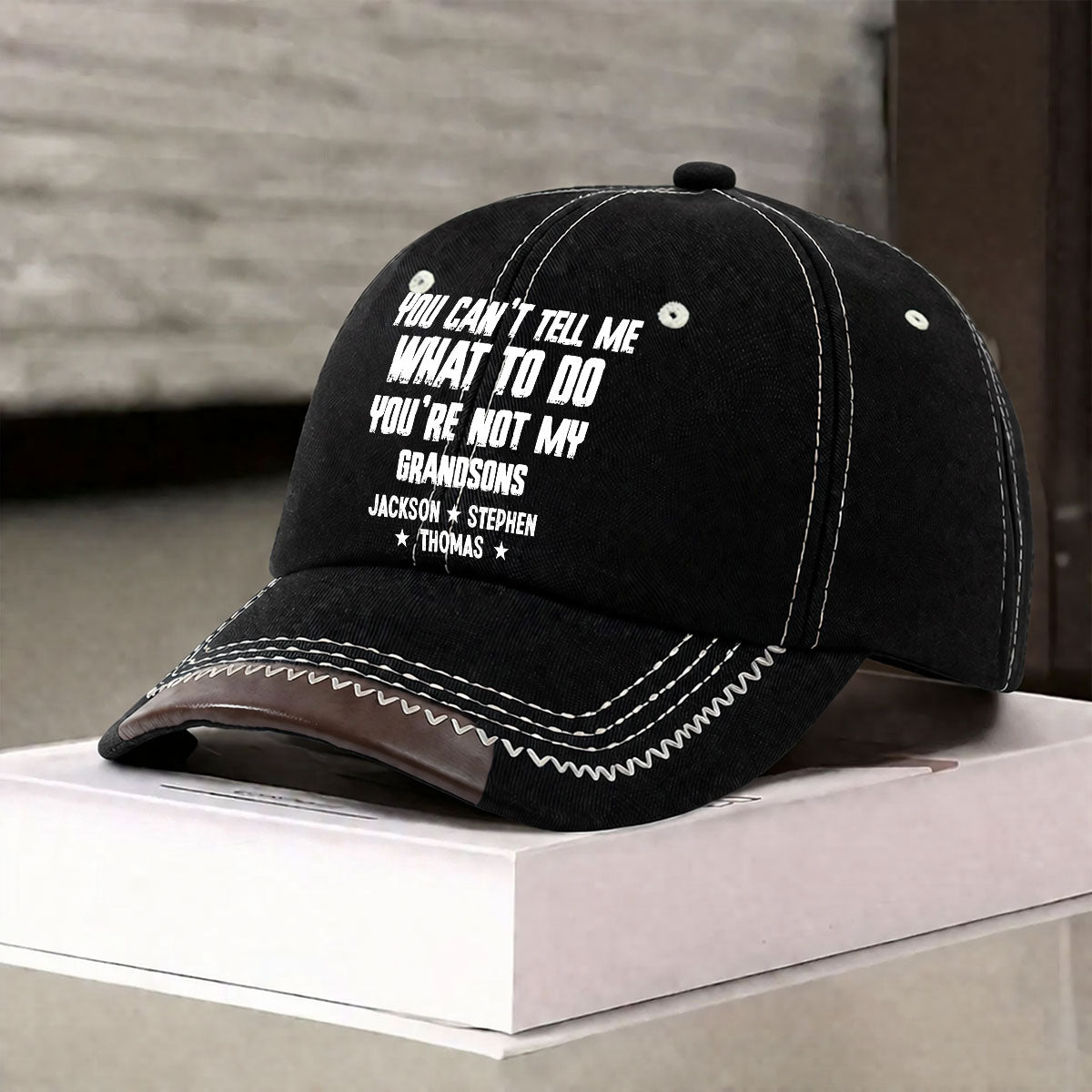 You Can Not Tell Me What To Do - Personalized Vintage Soft Baseball Cap