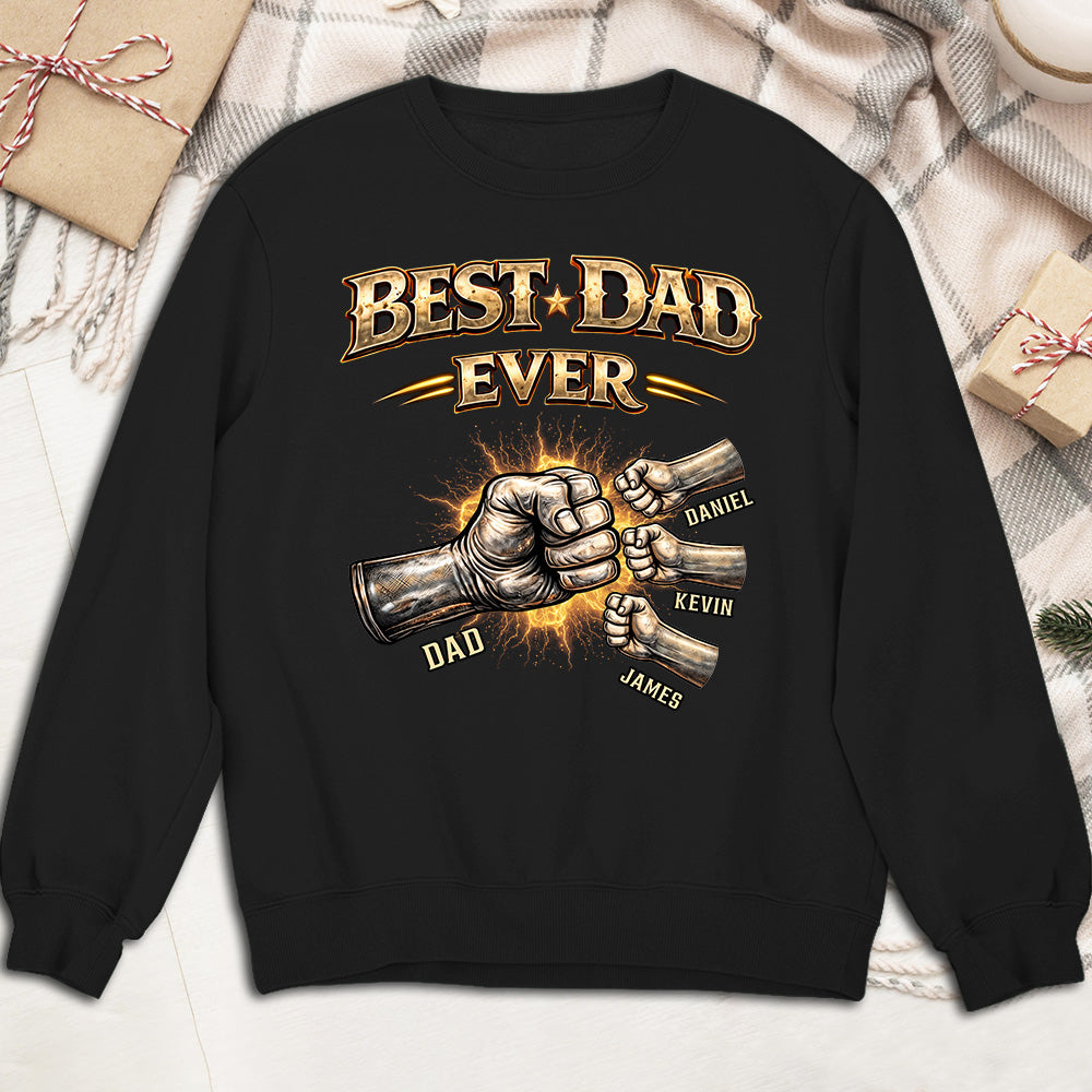 Custom Father's Day, Special Gift for Dad & Grandpa • Best Dad Hand Bump - Personalized Shirt
