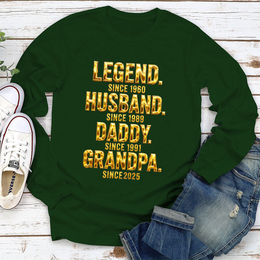 Custom Father's Day, Special Gift for Dad & Grandpa • Legend Dad Grandpa - Personalized Shirt