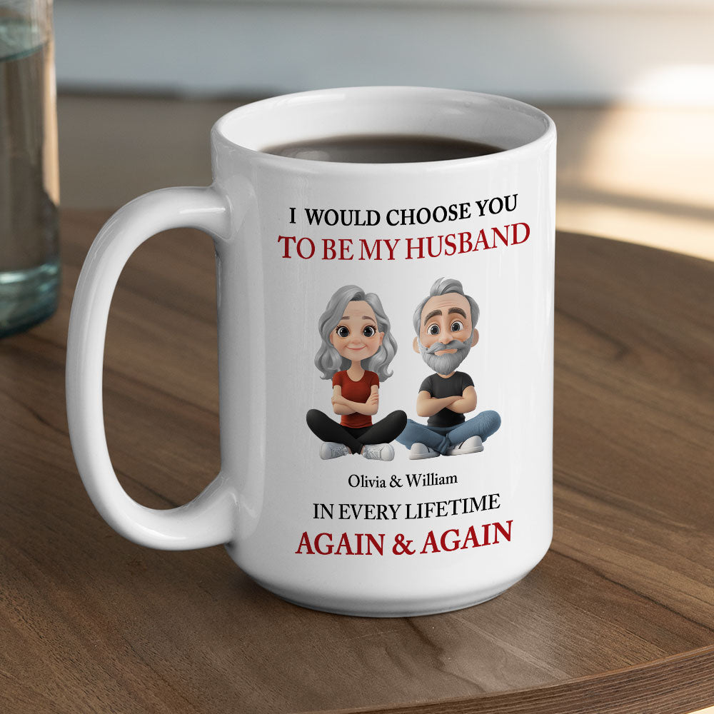 Custom Anniversary Keepsake Gifts For Couple • I Choose You - Personalized Coffee Mug